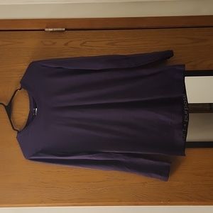Purple long sleeve compression shirt, breathable